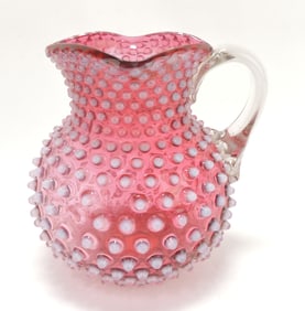Hobbs cranberry opalescent hobnail