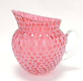 Hobbs cranberry opalescent window