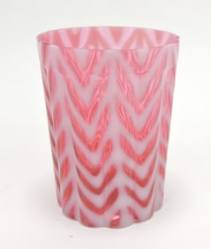 Rare cranberry opalescent drape