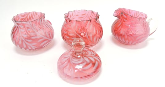 Cranberry opalescent fern rare ice lip