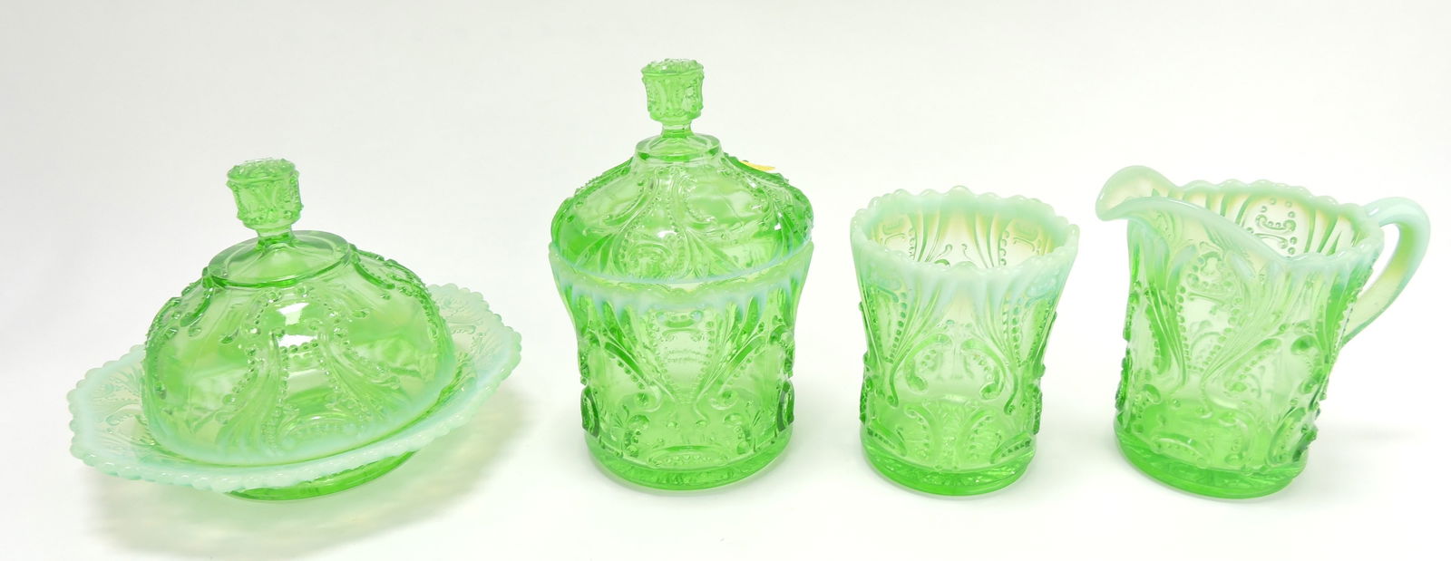 Rare Jefferson Glass Co Idyll green (1 of 1)