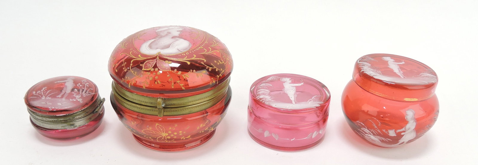 Moser Mary Gregory cranberry lot (1 of 3)