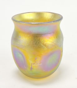 L. C. Tiffany art glass toothpick holder,