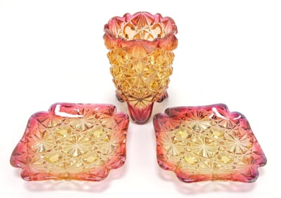 Amberina daisy & button toothpick