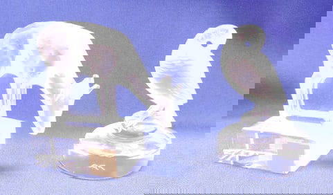 Lalique crystal lot of 2 animals: