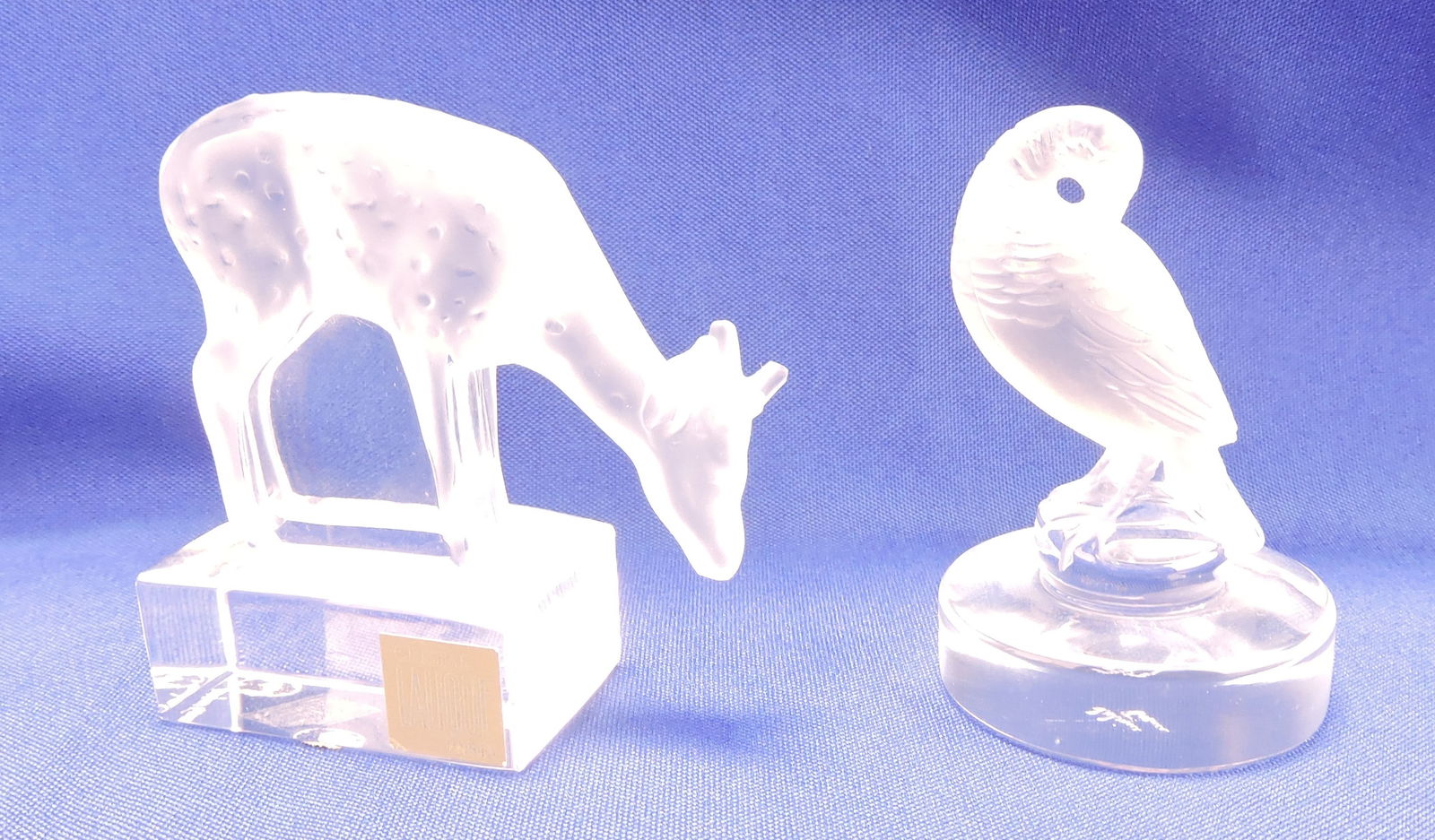 Lalique crystal lot of 2 animals: (1 of 1)