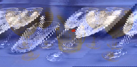 Baccarat crystal ice bucket 5", and