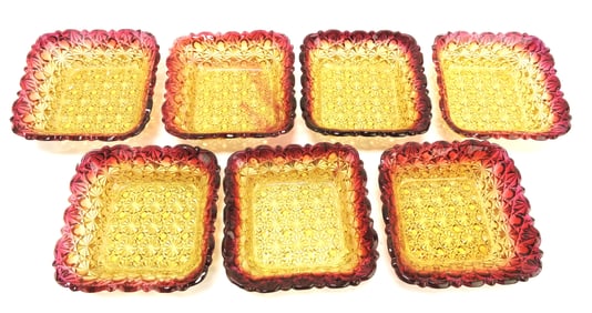 Hobbs amberina daisy & button