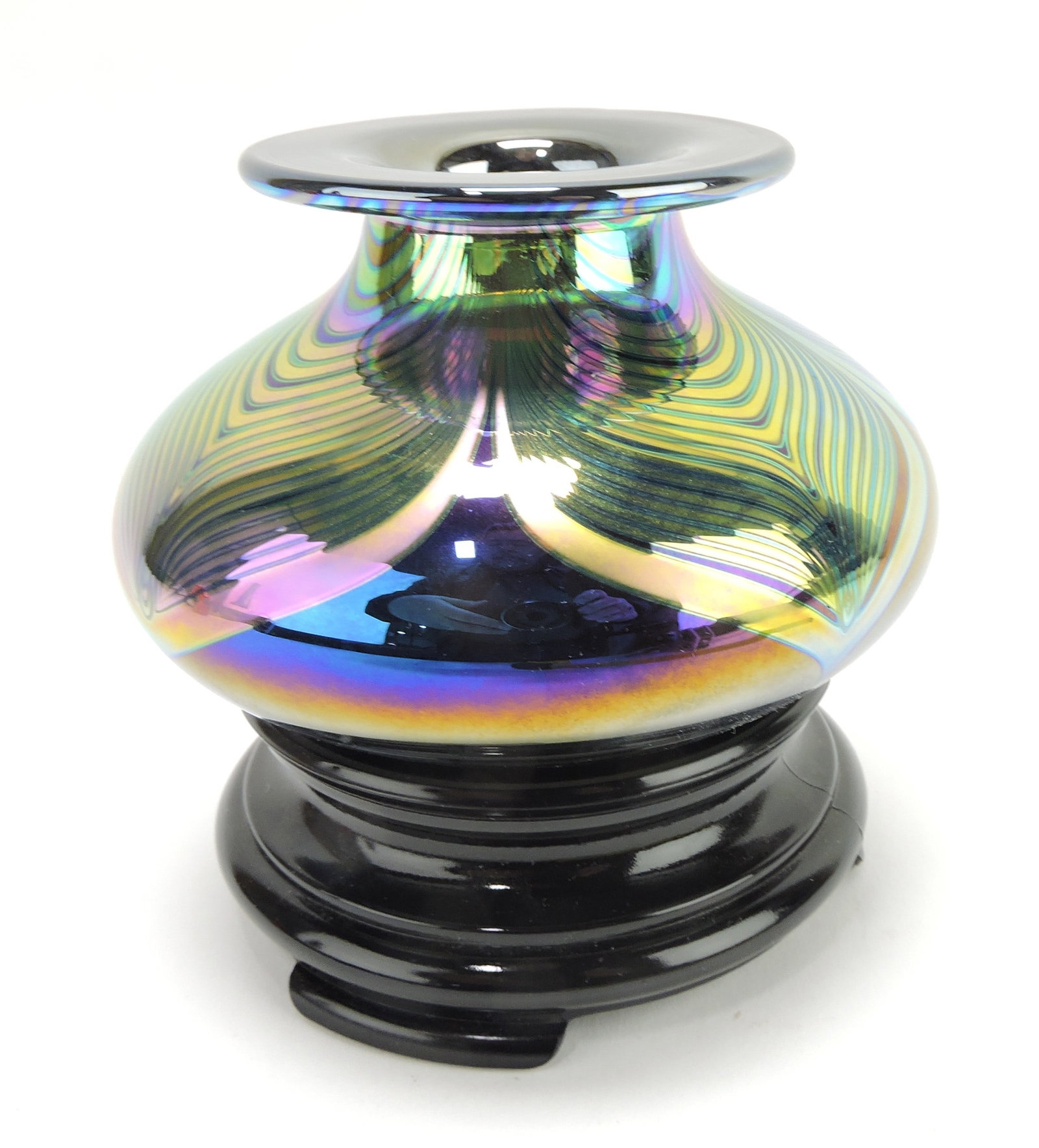 Abelman art glass vase 2006, 3 1/2" (1 of 1)