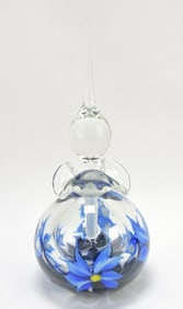 Daniel Lotton art glass perfume bottle,