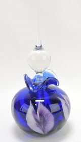 Daniel Lotton art glass perfume bottle,