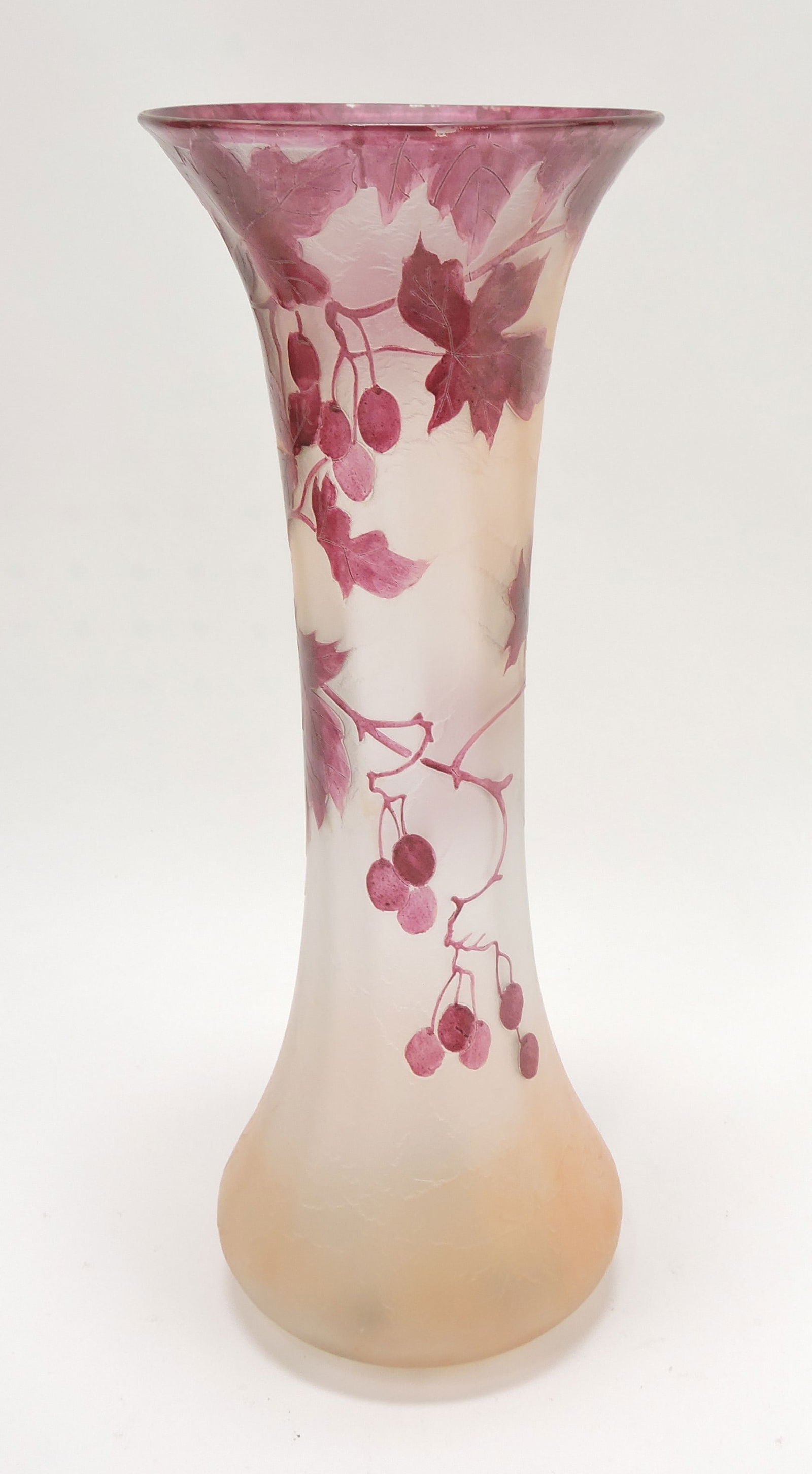 Legras French cameo art glass vase, (1 of 5)