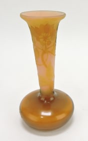Galle French cameo art glass bud