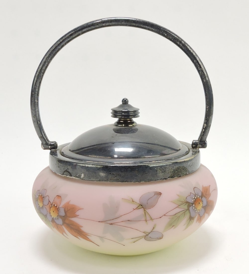 Mt. Washington burmese cracker jar (1 of 2)