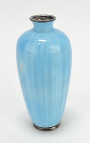 Dutch silver herringbone enameled