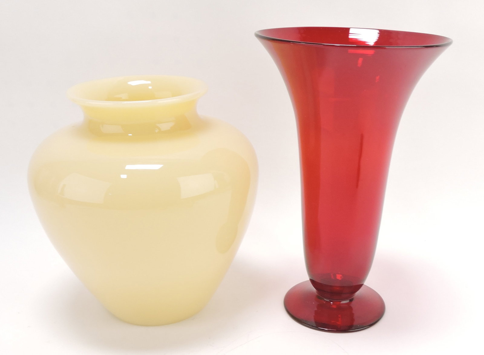 Steuben (attributed) calcite vase 8 1/2", (1 of 1)