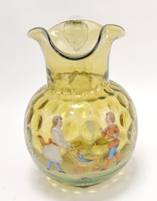 Mary Gregory amber thumbprint