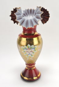 Egermann Czech Republic cased glass