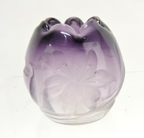 Moser amethyst Intaglio engraved