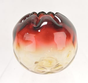 Amberina raindrops rose bowl,