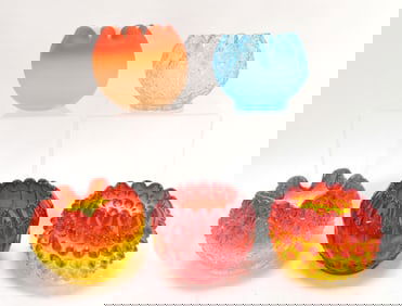 Lot of 5 rose bowls,