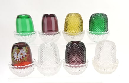 Lot of 8 fairy lamps, 3 3/4"