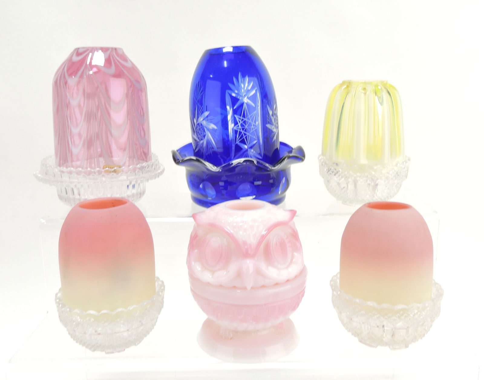 Lot of 6 fairy lamps, 4" to 5" (1 of 1)