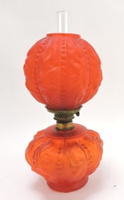 Red satin beaded drape miniature