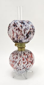 Spatter glass swirl miniature oil