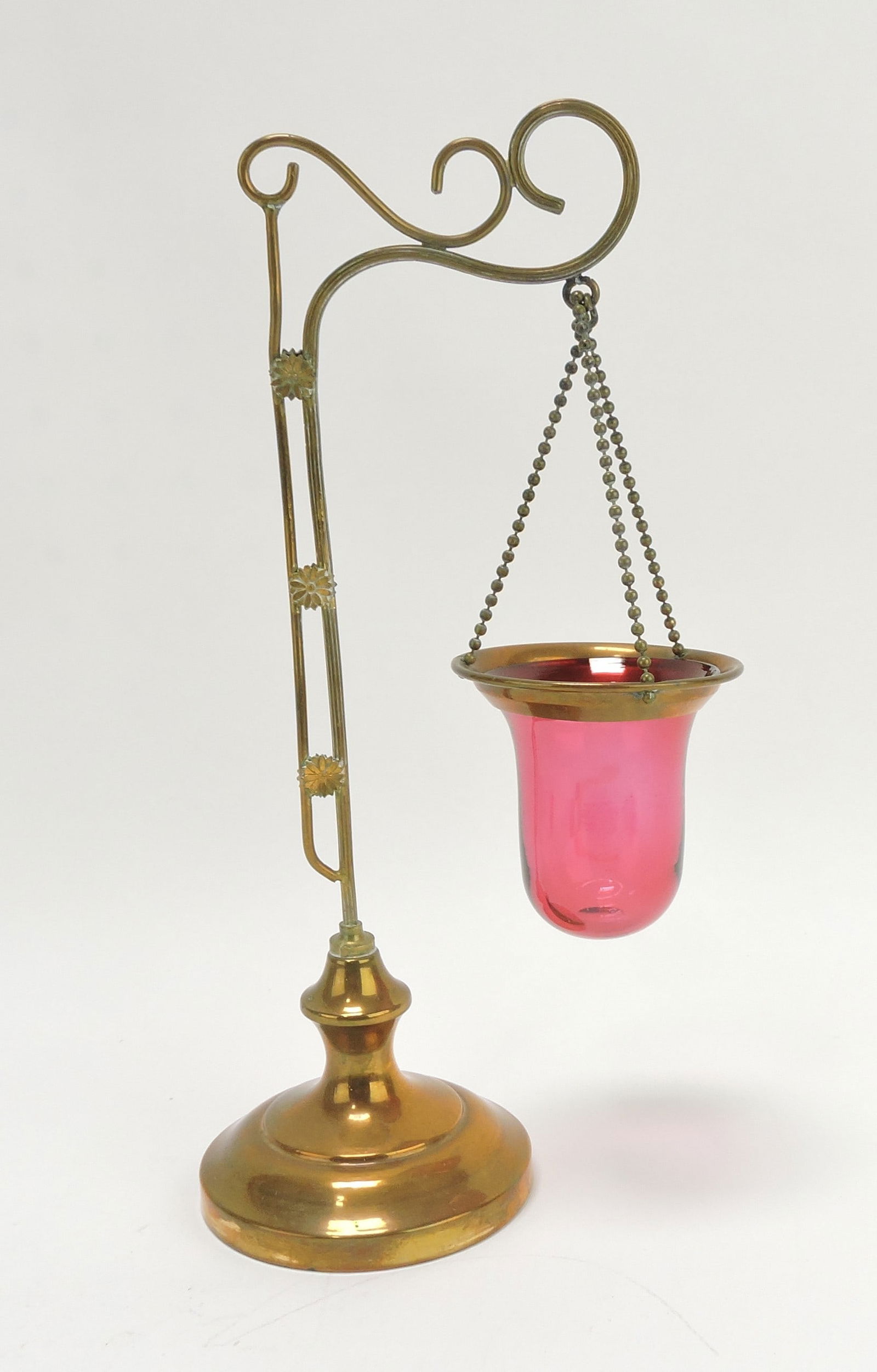 Brass miniature hanging lamp, 11" (1 of 1)
