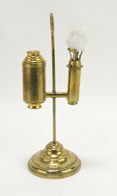Brass single miniature student lamp,