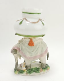 Porcelain elephant miniature oil