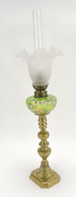 Miniature banquet lamp with green