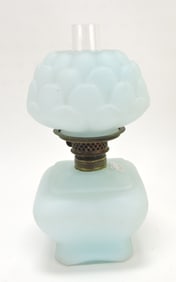 Light blue glass 'Artichoke' miniature