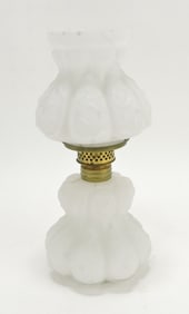 White satin embossed miniature