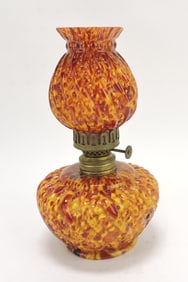 Beaded swirl end of the day spatter