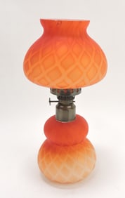 Amberina MOP satin diamond quilted