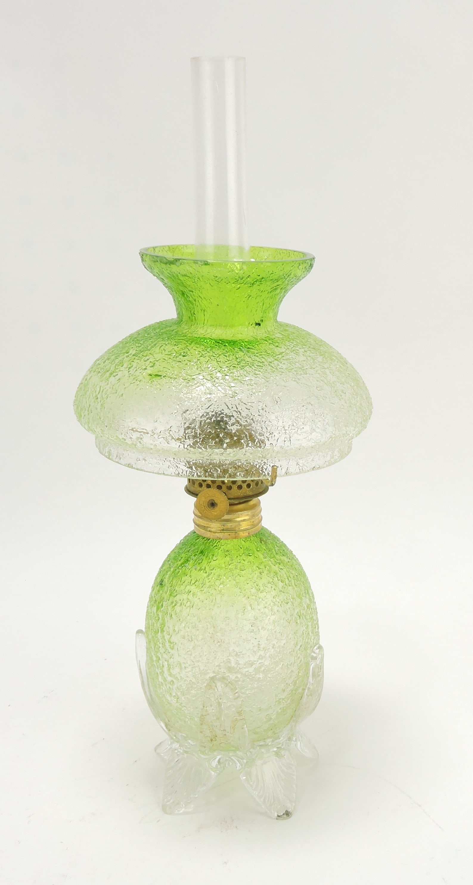 Light green miniature oil lamp with (1 of 1)