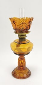 Amber glass 'Cathedral' miniature
