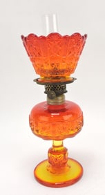 Amberina daisy and cube miniature oil