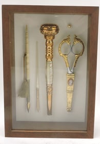 Gold filled and MOP umbrella handle,