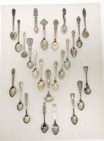 Sterling silver Franklin Mint Salt Spoons