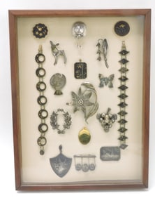 Frame of sterling silver jewelry,