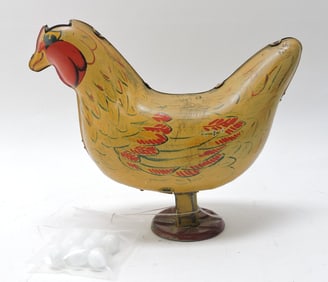Wyandotte tin lithograph chicken, 6"