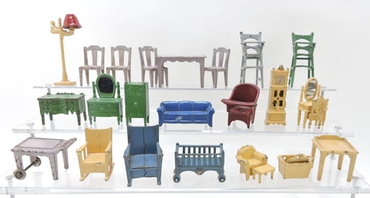 Cast iron lot of doll house/child's