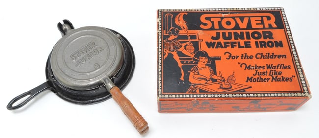 Stover Junior #8 child's waffle iron with