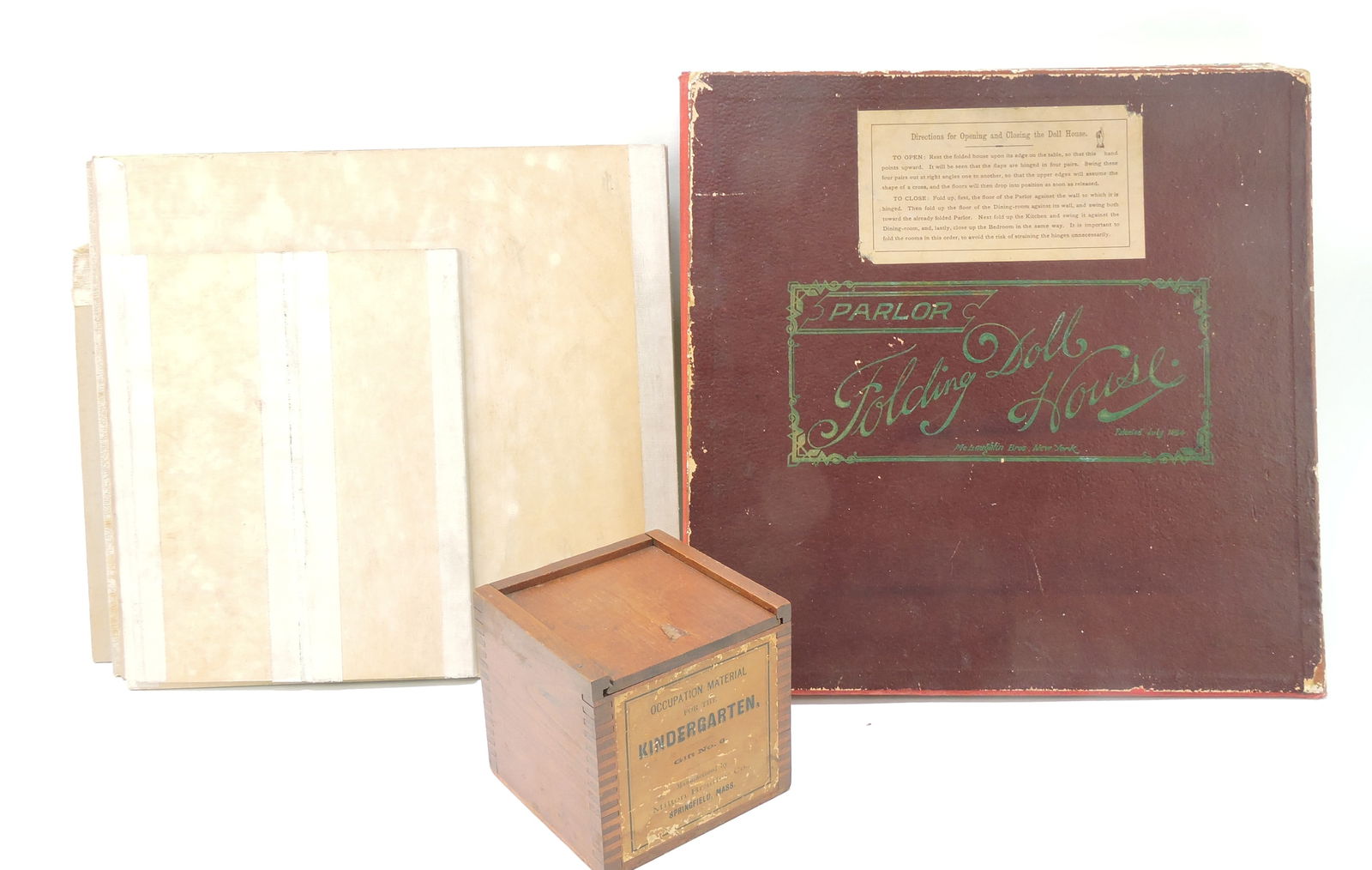 McLaughlin Bros Folding Doll House and (1 of 4)