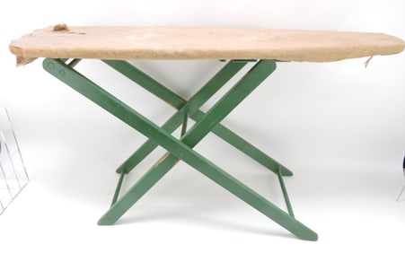 Child's wooden ironing board, 33"l