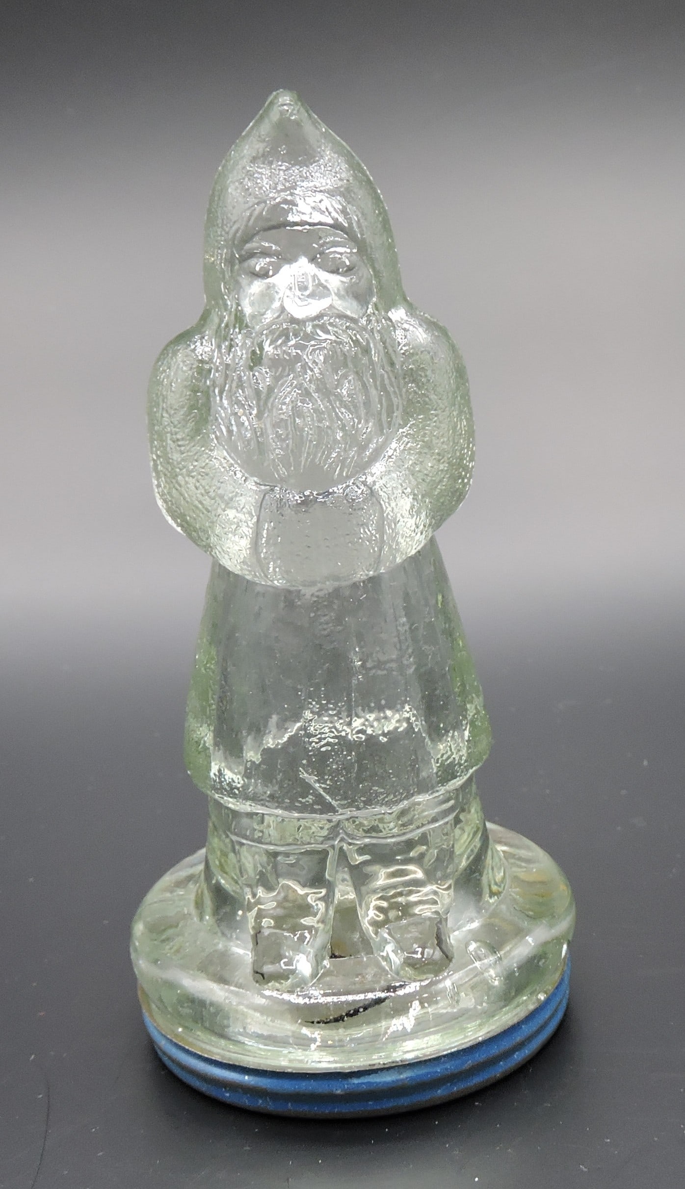 Santa glass candy container, (1 of 1)