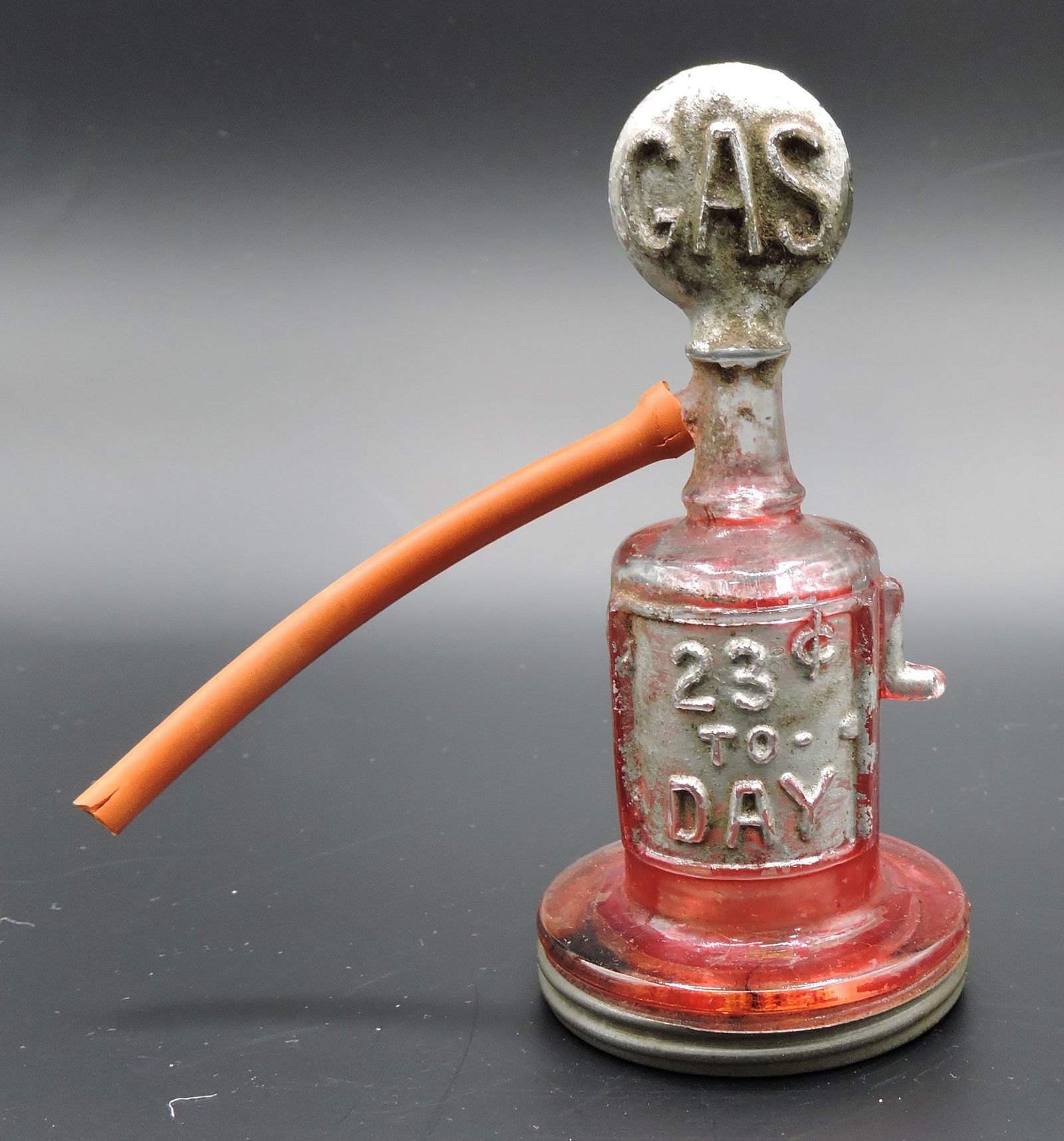 Gas pump glass candy container, (1 of 2)